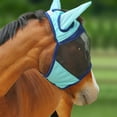 thumbnail image 2 of Harrison Howard Horse Fly Mask Standard with Ears-Summer Mint/Navy (M; Cob), 2 of 6