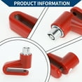 thumbnail image 2 of Candado de bicicleta portátil Unique Bargains, cable en anillo, candado antirrobo para bicicleta, candado de disco para rueda de motocicleta, aleación de aluminio, rojo, 1 pc, 2 of 6