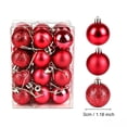 thumbnail image 4 of Aoznliie Christmas Ball Ornaments, 24 Pcs Classic Christmas Ornament Set for Xmas Tree, Shatterproof Lightweight Hanging Decor for Xmas Party, Red, 4 of 8