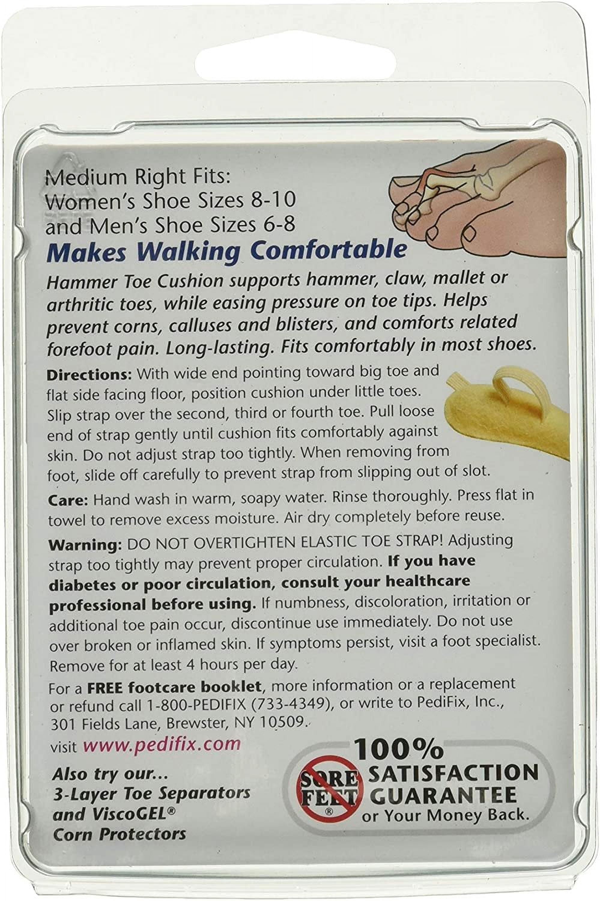 PediFix Hammer Toe Cushion Medium Left 1 Each (Pack of 3)