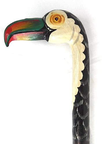 Beautifully hand-carved tropical themed wall hanging Ideal for a jungle or Tiki Room This 3 piece wall hanging features a toucan and fish