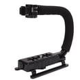 thumbnail image 1 of Stabilisateur à Main, Poignée en Forme de U pour Appareil Photo Vidéo Reflex Numérique, avec Support pour Appareil Photo, Caméscope, Reflex Numérique, Téléphone Intelligent, 1 of 8