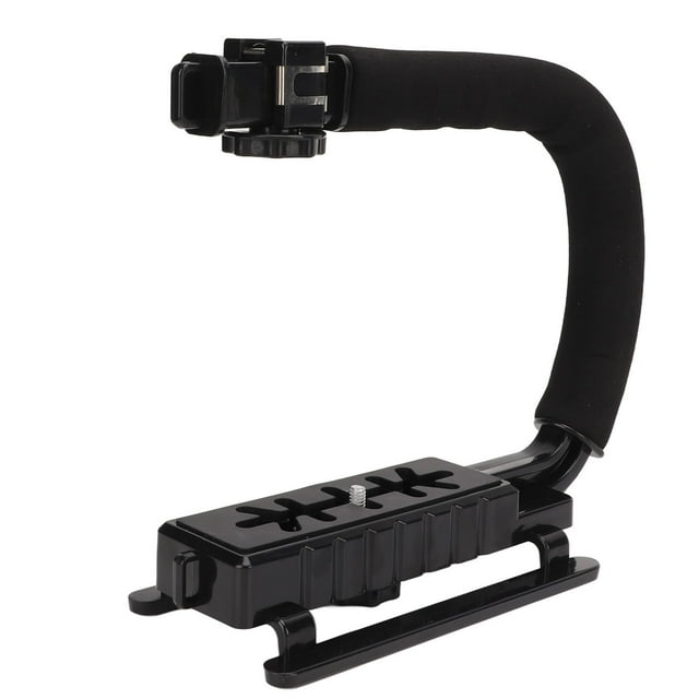 Stabilisateur à Main, Poignée en Forme de U pour Appareil Photo Vidéo Reflex Numérique, avec Support pour Appareil Photo, Caméscope, Reflex Numérique, Téléphone Intelligent
