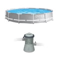 thumbnail image 1 of Intex 12 Ft x 30 In Prism Steel Frame Pool | Intex Easy Set Pool Filter Pump, 1 of 8