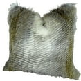 thumbnail image 4 of Thomas Collection White Gray Beige Alaskan Hawk Faux Fur Throw Pillow - 17408, 4 of 4