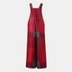 thumbnail image 3 of ICHUANYI Clearance Womens Fashion Ethnic Style Patchwork Vintage Printed Buttons Suspender Jumpsuit(Red, XL) ICHUANYI WER2023080802277, 3 of 5