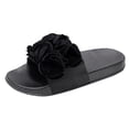 thumbnail image 5 of Modisza Slide Sandals for Women Dressy Summer Flower Slip on Arch Support Shoes Non Slip Indoor Outdoor Platform Beach Slippers Black 6.5, 5 of 6