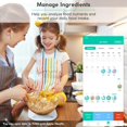 thumbnail image 4 of Báscula Smart Food Kitchen Arboleaf de 10 kg, recargable por USB, 4 of 7