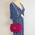 thumbnail image 6 of Tory Burch 149676 WILLA BOUCLE SMALL SHOULDER BAG IN PRICKLY PEAR, 6 of 6