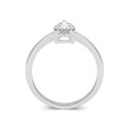 thumbnail image 2 of 2 Carat - Round Cut Lab Grown Basket Regular Shank Setting Solitaire Diamond Engagement Ring in 14K White Gold(Ring Size: 8.5), 2 of 4