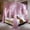 Double Pink-53"W x 78"L (Pack of 1), variant on Double Black 53"W x 78"L x 82"H (Full) 4 Corners Princess Bed Netting