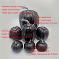 thumbnail image 3 of BKER Pattern 7 Faux Pumpkins Black Halloween Fall Decoration Garden, 3 of 5