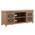 thumbnail image 1 of Henn&Hart 58" Golden Oak/Glass TV Stand, 1 of 10