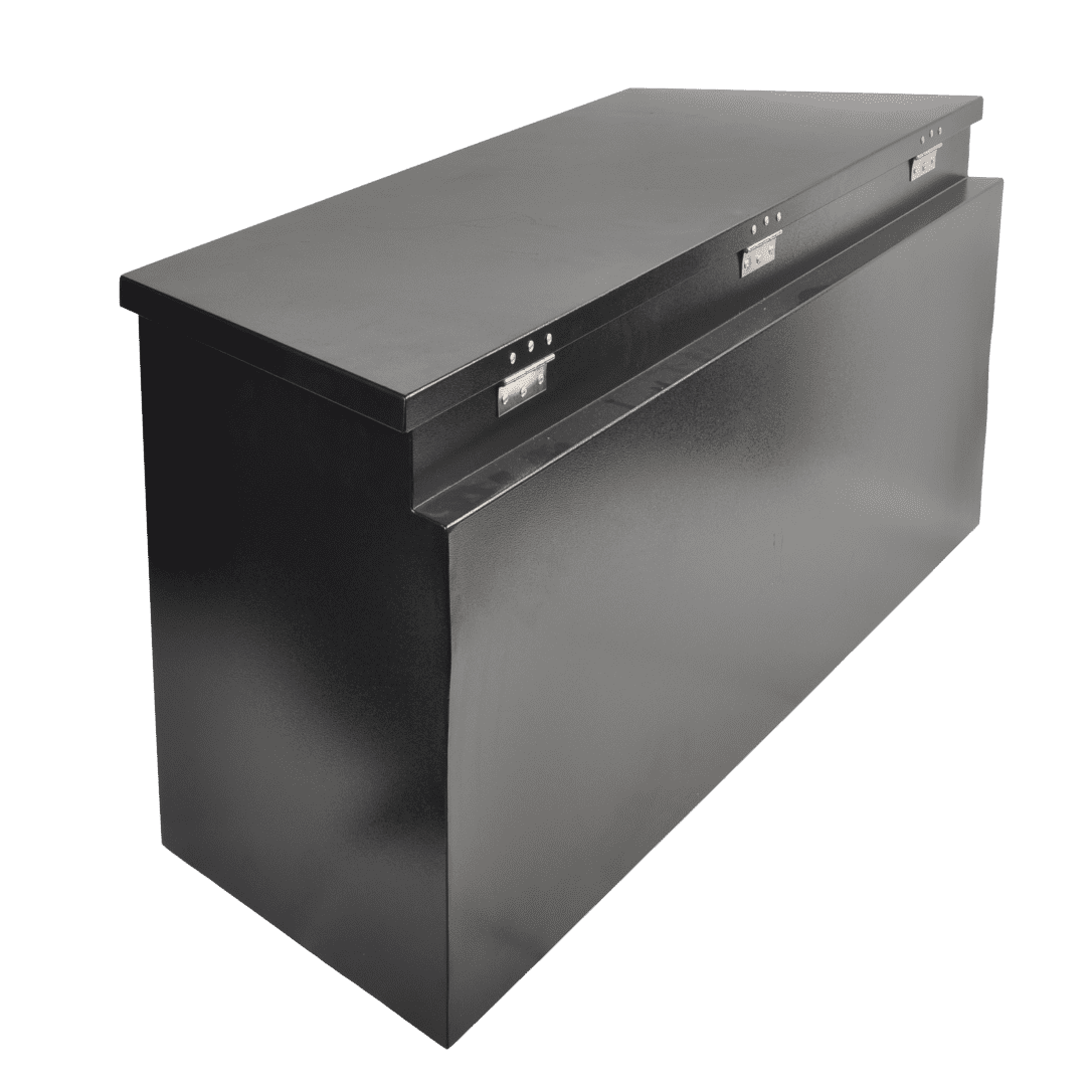 FGJQEFG 49 Inch Steel Trailer Tongue Tool Box for Trucks Beds Storage Box 49 x 15 x 18.5 Inch