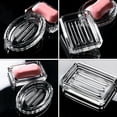 thumbnail image 2 of Topbathy Bath Soap Holder Transparent Glass Keeps Soap Dry and Clean for Home Users 1 Set, 2 of 7