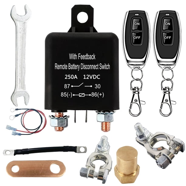Interruptor remoto de desconexión de batería IdealWin 12V 250A