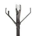 thumbnail image 5 of DecMode 15" x 68" Black Aluminum Coat Rack, 1-Piece, 5 of 8