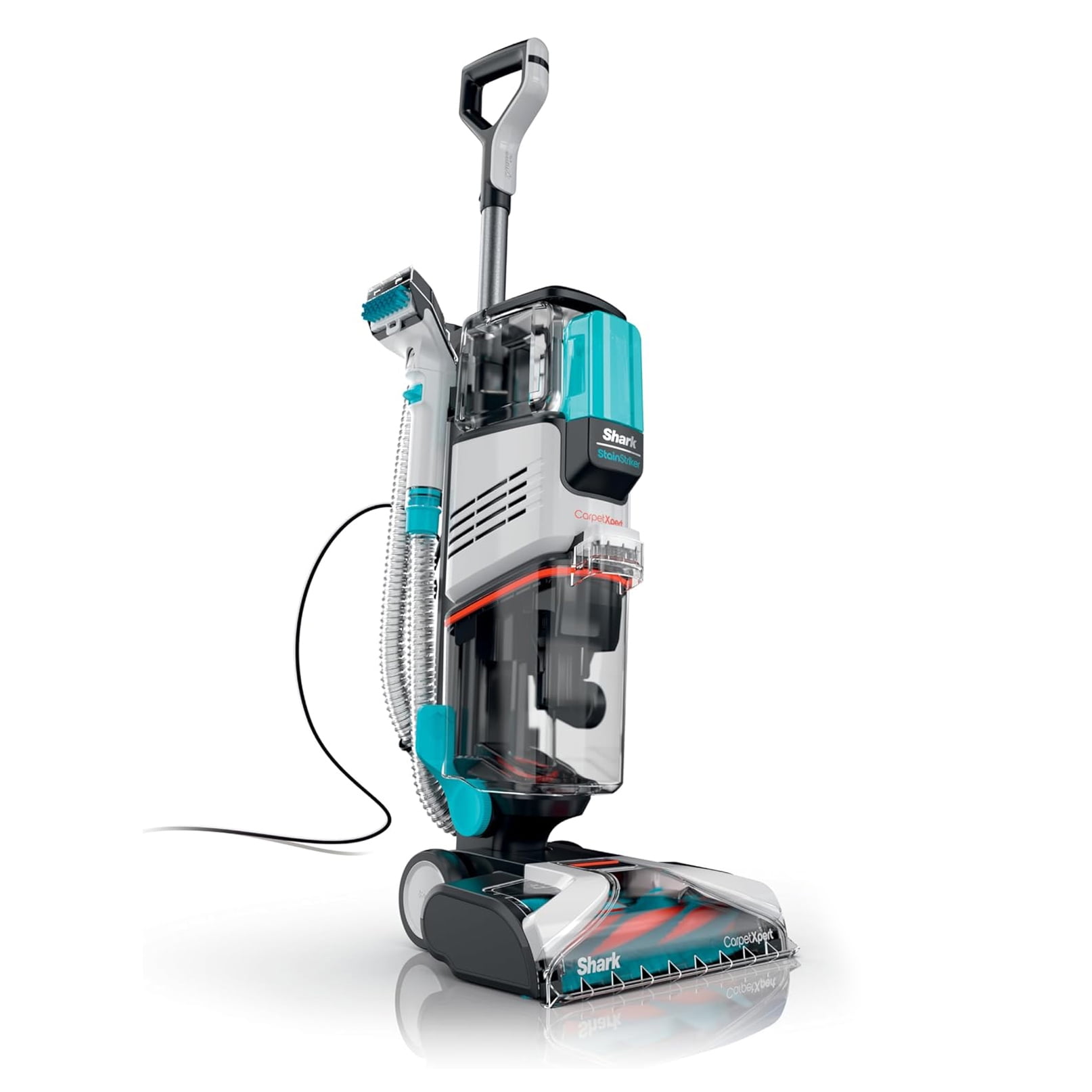 Restored Shark R-EX201 CarpetXpert with Stainstriker Upright Deep Carpet Cleaner, Cyan (Refurbished)