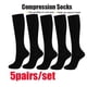 thumbnail image 2 of 5 pares de calcetines de compresión de color liso Calcetines de compresión para ciclismo y running Calcetines transpirables para adultos Calcetines elásticos, 2 of 7