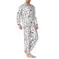 thumbnail image 2 of Bingfone Men's Pajama Set 2 Piece Loungewear PJs, Long Sleeve with Pajama Pants-Cute Cat, 2 of 7