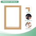 thumbnail image 2 of 2-Pack Dried Flower Frame, 4 x 6 Inch Double Acrylic Wooden Dried Flower Photo Floating Frame [Wood Color], 2 of 7