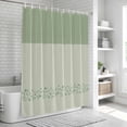 thumbnail image 6 of Sage Green Botanical Bathroom Shower Curtains with 12 Hooks Polyester Waterproof Shower Curtain for Stalls and Bathtubs Spring Floral Leaf Decorative Bathroom Privacy Curtain 36x72 Inches, 6 of 9