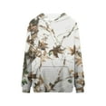 thumbnail image 4 of Futezty Women Camo Hoodies Print Oversized Long Sleeve Fall Sweatshirt Pullover with Kangaroo Pocket, 4 of 4