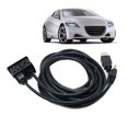 thumbnail image 3 of Black Adaptador de extensión USB dual del panel del puerto USB del soporte empotrado del tablero Autp del 1,5 m, 3 of 5