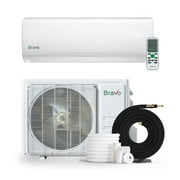 BRAVO 12000 BTU 17 SEER Mini Split AC/ Heating System Pre-Charged Inverter Heat Pump with 13ft Installation Kit Smart kit Included