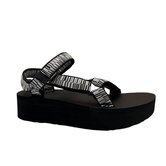 Teva Women's Universal Platform Sport Sandals Size 7 Black Gray Lightweight