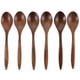 thumbnail image 1 of Cucharas de miel de estilo japonés de madera 6pcs Cucharas para revolver Suministros de cocina, 1 of 4