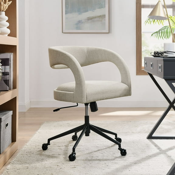 Modway Pinnacle Upholstered Office Chair in Linen