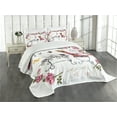 thumbnail image 3 of Ambesonne Yorkie Quilted Bedspread Set 3 Pcs, Terrier in Pink Dress, King Size, Pale Pink White, 3 of 5