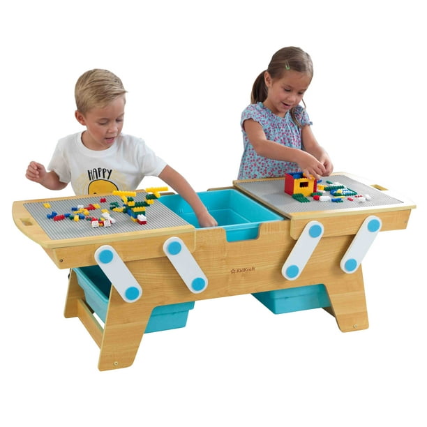 Kidkraft Building Bricks Play N, Toddler Activity Table Wooden