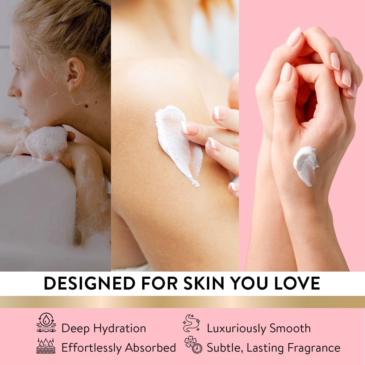 Spa Luxetique Bath Gift Sets for Women, 8 Pcs Cherry Blossom Self Body Care Birthday Gifts for Mom, Relaxing Gift Baskets for Her