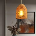 thumbnail image 4 of Rústico LED Iluminación colgante Lámpara colgante Lámpara de pared Lámpara de techo de ratán para restaurante Cocina Oficina Loft Vestíbulo SM SunniMix Colgante de luz, 4 of 7