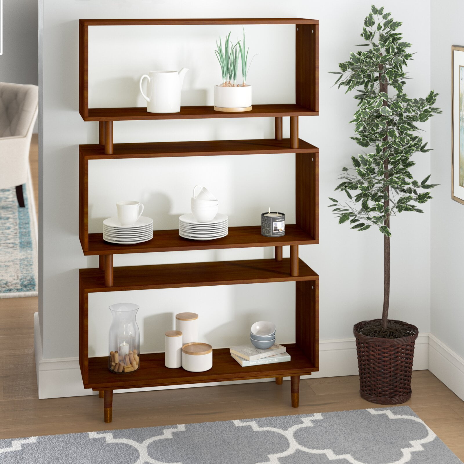 Alyse Standard Bookcase, Tipover Restraint Device Included, Shelf