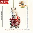 thumbnail image 6 of Hxlamzoo Acrylic 2D Flat Christmas Pony Ornaments Durable Holiday Decorations with Easy-to-Hang Design for Christmas Tree, Fireplace, Table Settings, Xmas Home Party Supplies, 6 of 6