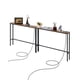 thumbnail image 1 of VEVOR Mesa de consola estrecha para sofá , 2 piezas detrás de la mesa del sofá con tomas de corriente, mesa de entrada larga de 1 nivel, 1 of 9