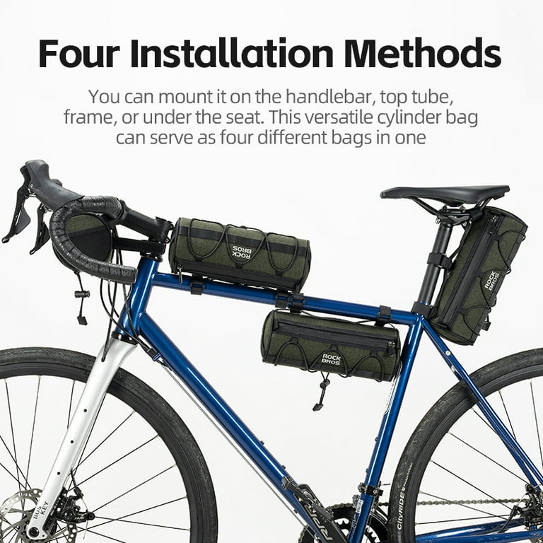 Small Bike Handlebar Bag – Compact Storage Pouch For Cycling, Commuting & Trail Riding (Black)