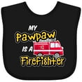 thumbnail image 3 of Inktastic My Pawpaw is a Firefighter with Fire Truck Boys or Girls Baby Bib, 3 of 4