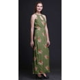 thumbnail image 3 of Bimba Floral Ladies Sleeveless Long Print Maxi Dress with Side Slits Summer Wear-XXX-Large, 3 of 6