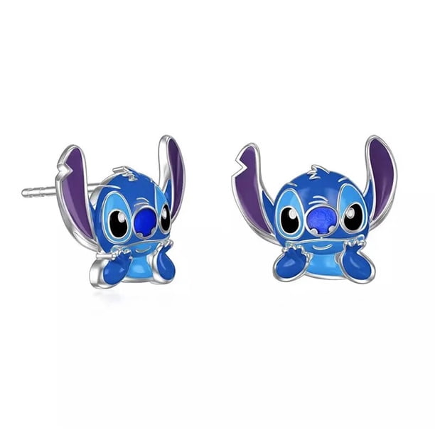 Disney-pendientes de Metal de Lilo & Stitch para mujer y niña, aretes colgantes de Anime, accesorios de joyería delicada, regalos Kawaii, novedad