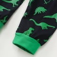 thumbnail image 5 of Youmylove Kids Pajamas Toddler Baby Kids Boys Dinosaur Pajamas Sleepwear Tops Pants Outfits Set Casual Clothes, 5 of 8