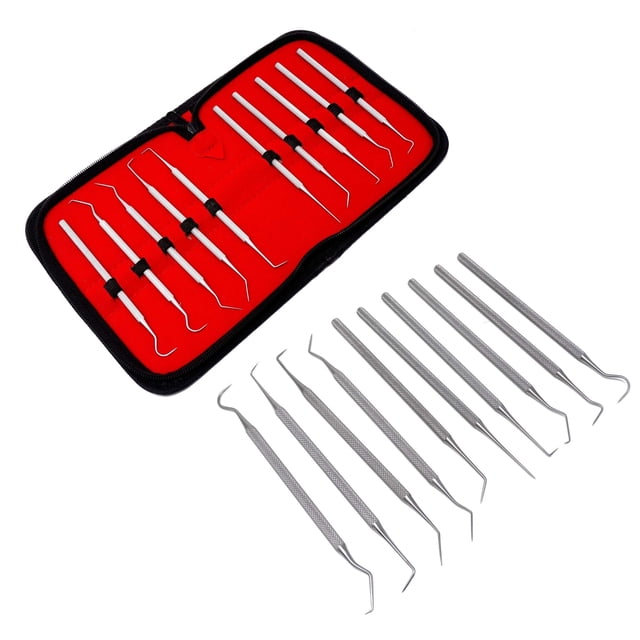 Juego de microganchos A2Z SCILAB de acero inoxidable, 14 piezas