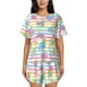 thumbnail image 1 of Fotbe Cute Unicorn Conjunto de Pijama Estampado para Mujer, 2 Piezas, Ropa de Dormir con Camiseta de Manga Corta y Shorts Suaves-3X-Large, 1 of 6