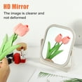 thumbnail image 2 of Unique Bargains Plastic Makeup Mirror Double Sided Makeup Mirror 360° Rotating Mirror Beauty Mirror for Women Beige, 2 of 7