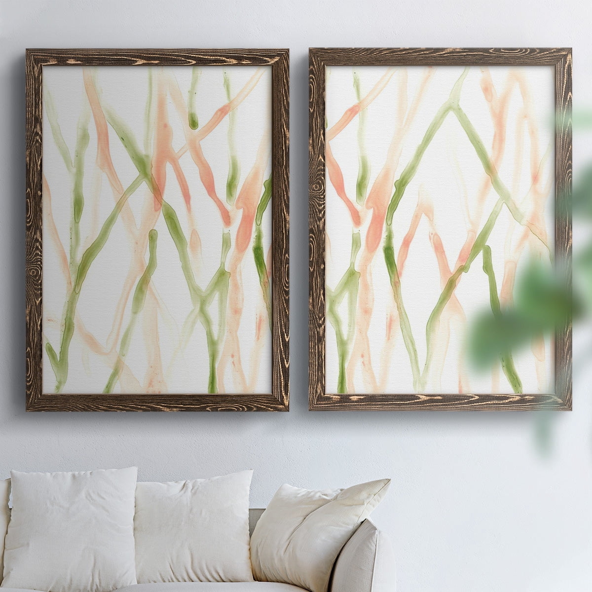 Runnel XIII - Premium Framed Canvas 2 Piece Set - Ready to Hang