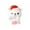 A-DA, variant on Fdelink Desktop Ornament Happy Christmas Santa Snowman Couple Micro Snowy Decoration Crystal Ball Accessories Desktop Ornament