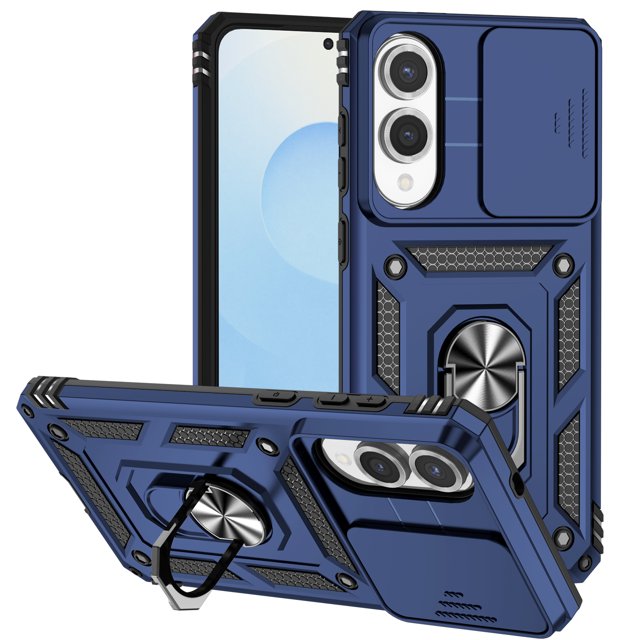 TYJKeJi Case with Stander Holder Kickstand Drop Resistant Shockproof Case For Samsung Galaxy S25 Edge